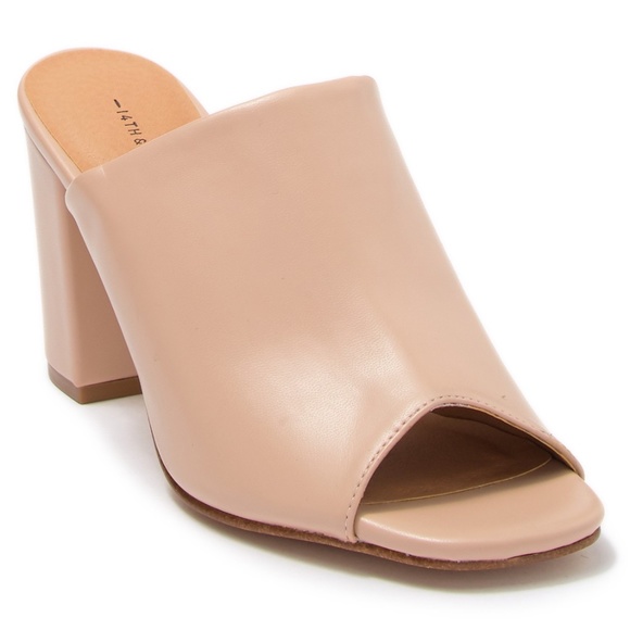 14th & union hayzel block heel mule